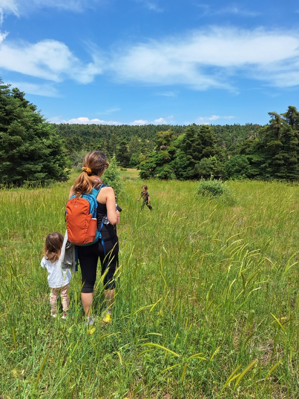 Family exploring
